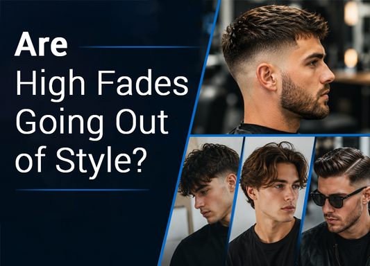 Close up of a classic high skin fade haircut on a man